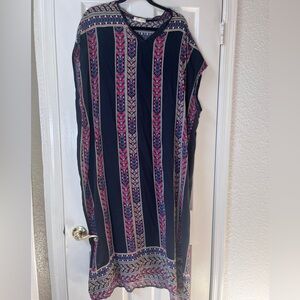 Silky bohemian caftan